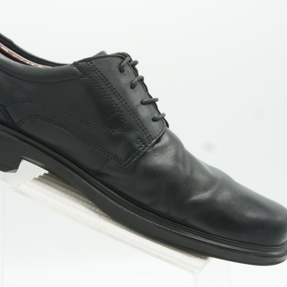 Ecco Size 16 Black Oxfords Dress Mens C3A A18 main image 3